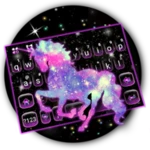 night galaxy unicorn android application logo